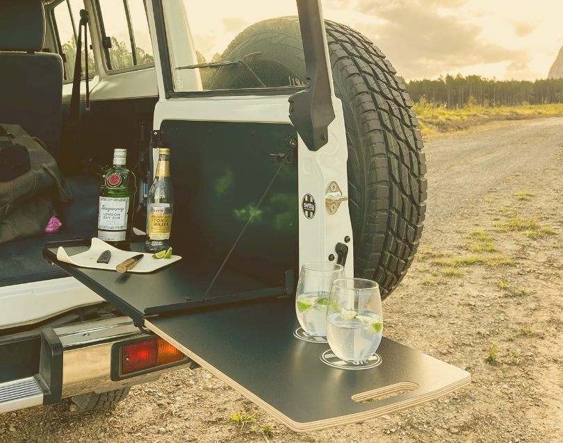 BARN DOOR TABLES  <br> The ultimate rear door upgrade