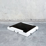 white roof rack mount for starlink mini to fit front runner and rola titan racks