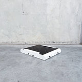 white starlink mini roof rack mount with black cover to fit front runner and rola titan