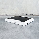 white roof rack mount for starlink mini to fit front runner and rola titan.