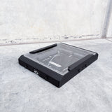 starlink mini roof rack mount on concrete background