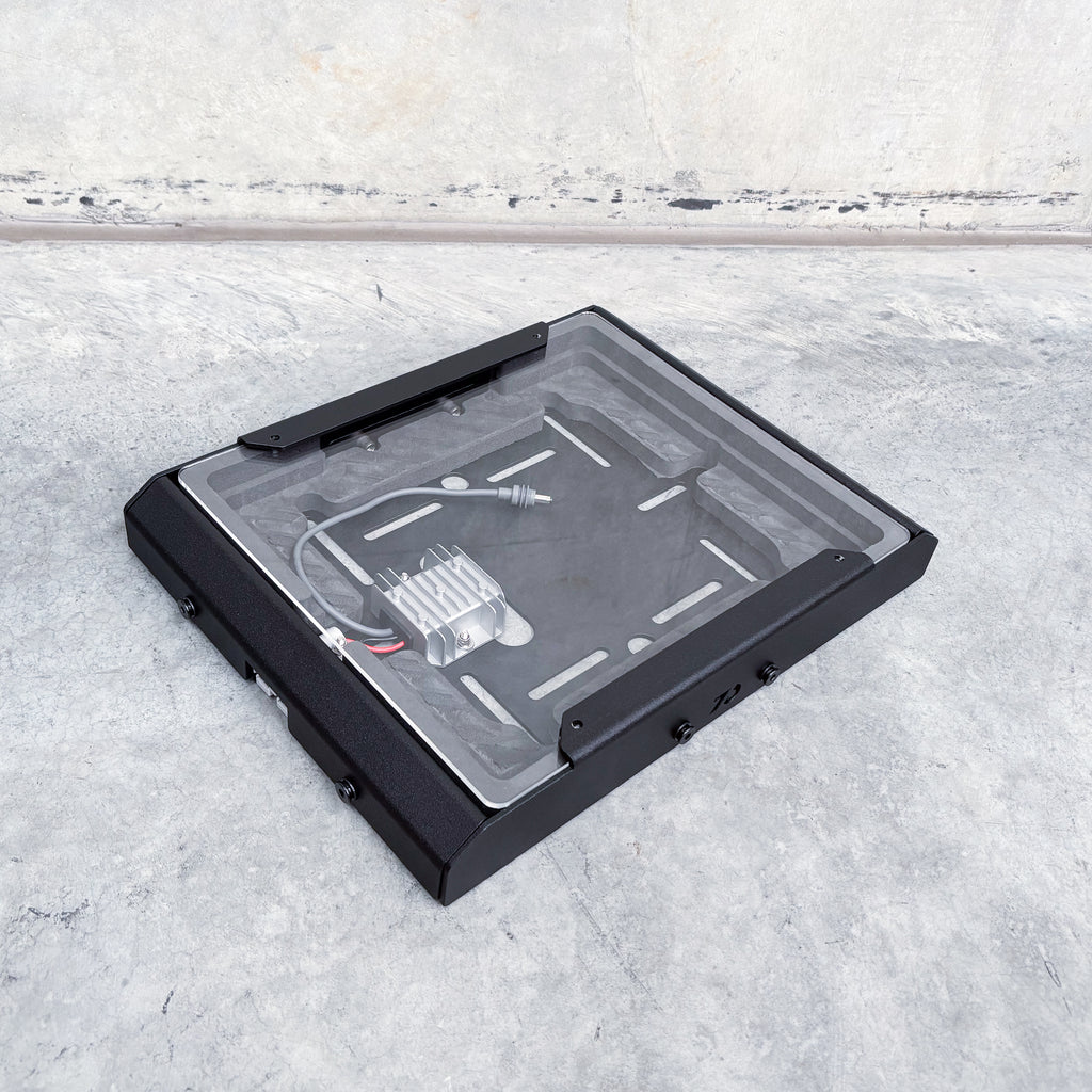 starlink mini roof rack mounting bracket with step up booster and clear cover