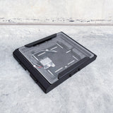 starlink mini roof rack mounting bracket with step up booster and clear cover