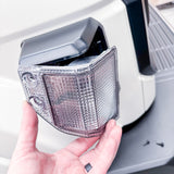 70 Series Landcruiser Facelift Clear Front Corner Indicator Lenses (Pair)